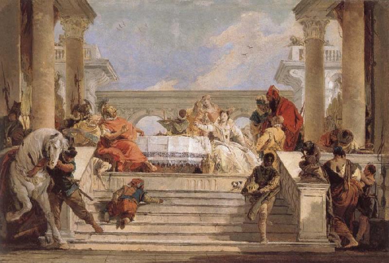 Giovanni Battista Tiepolo THe Banquet of Cleopatra